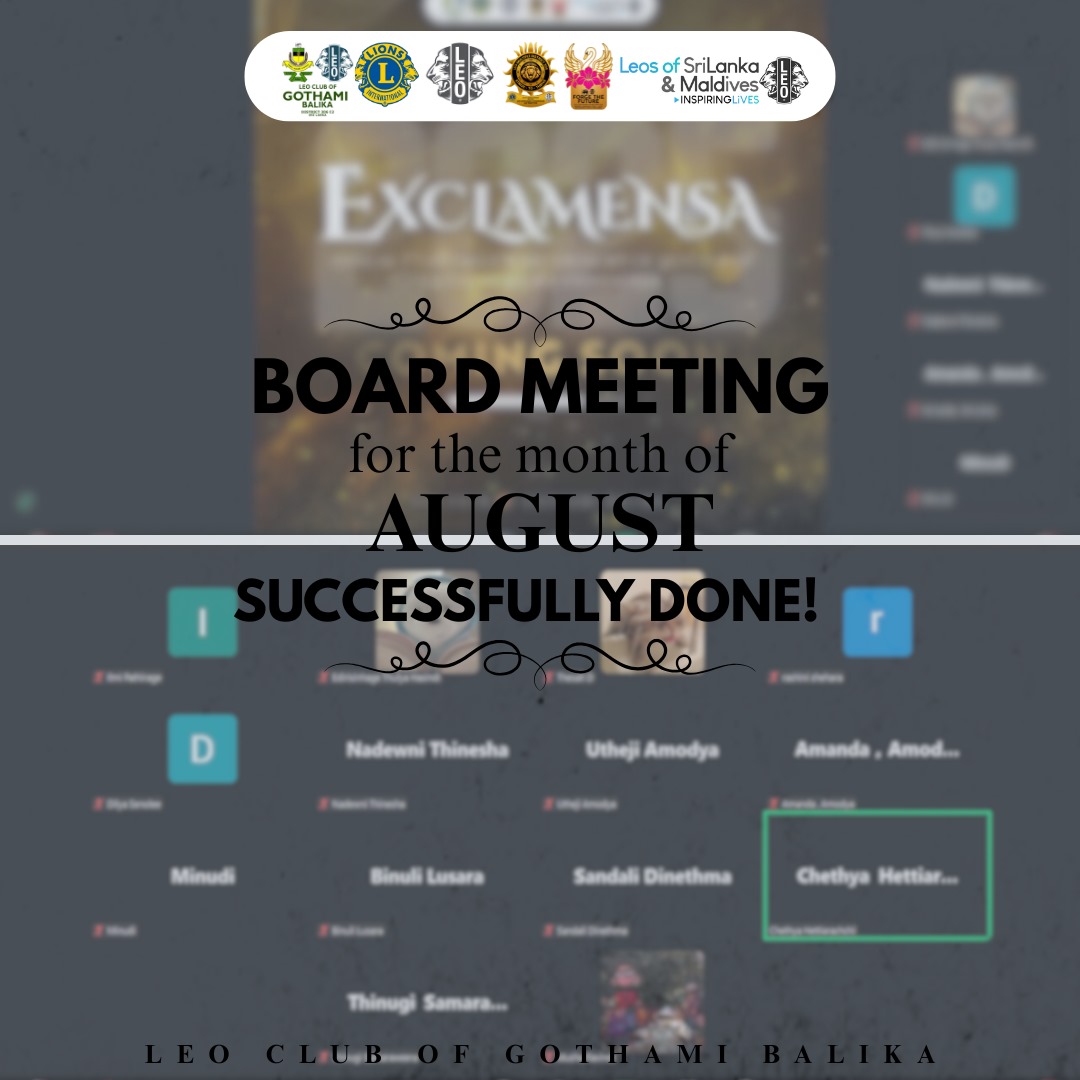 2nd General Meeting & Board Meeting